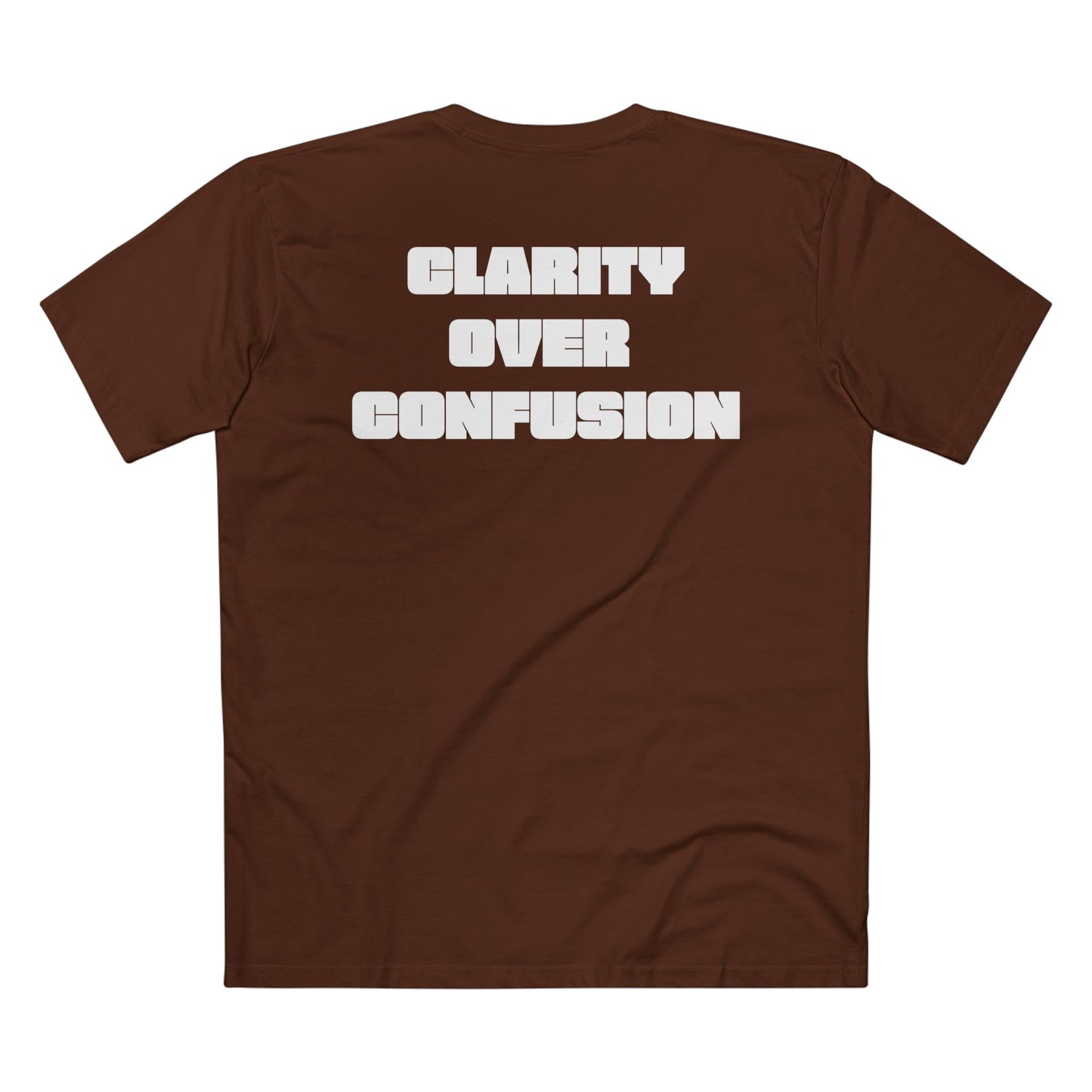 Clarify Over Confusion, Alignment Tee/White Font