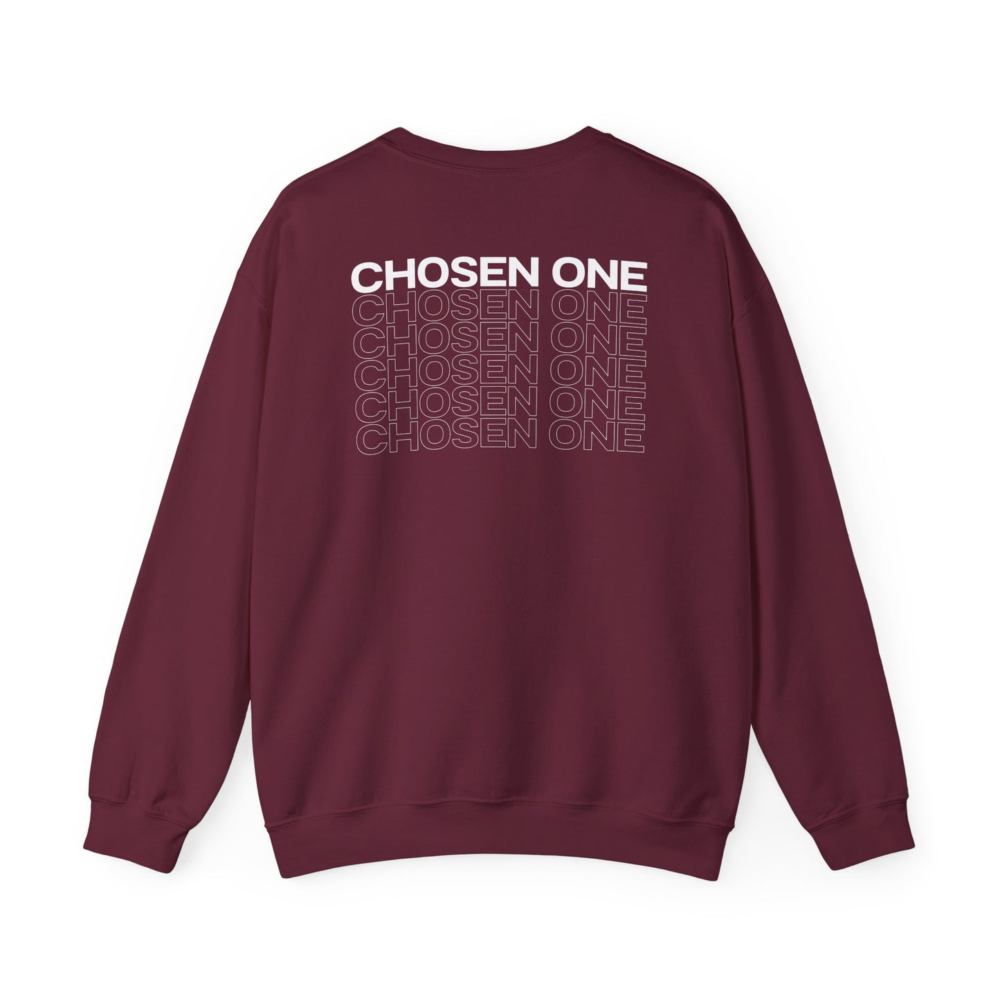 Chosen One/White Unisex Heavy Blend™ Crewneck Sweatshirt