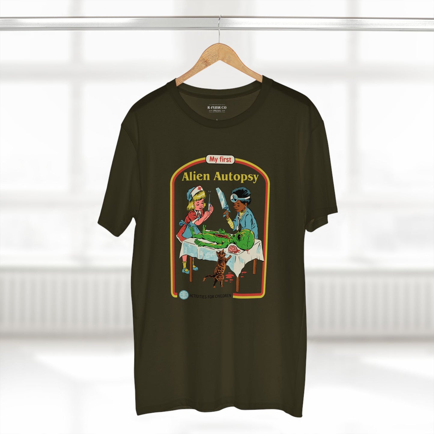 Alien Autopsy Graphic Tee — Nostalgic Film-Style Alien T-Shirt