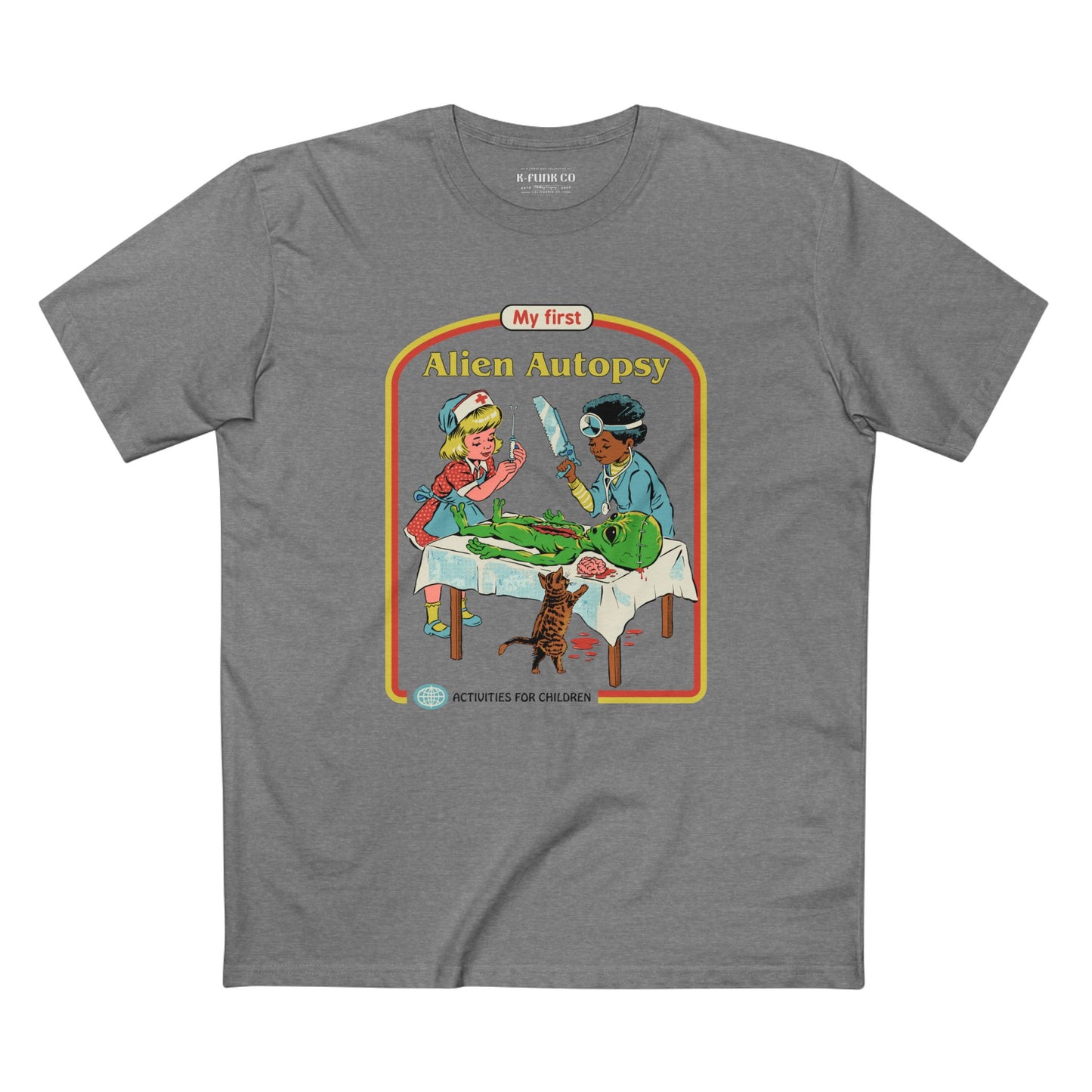 Alien Autopsy Graphic Tee — Nostalgic Film-Style Alien T-Shirt