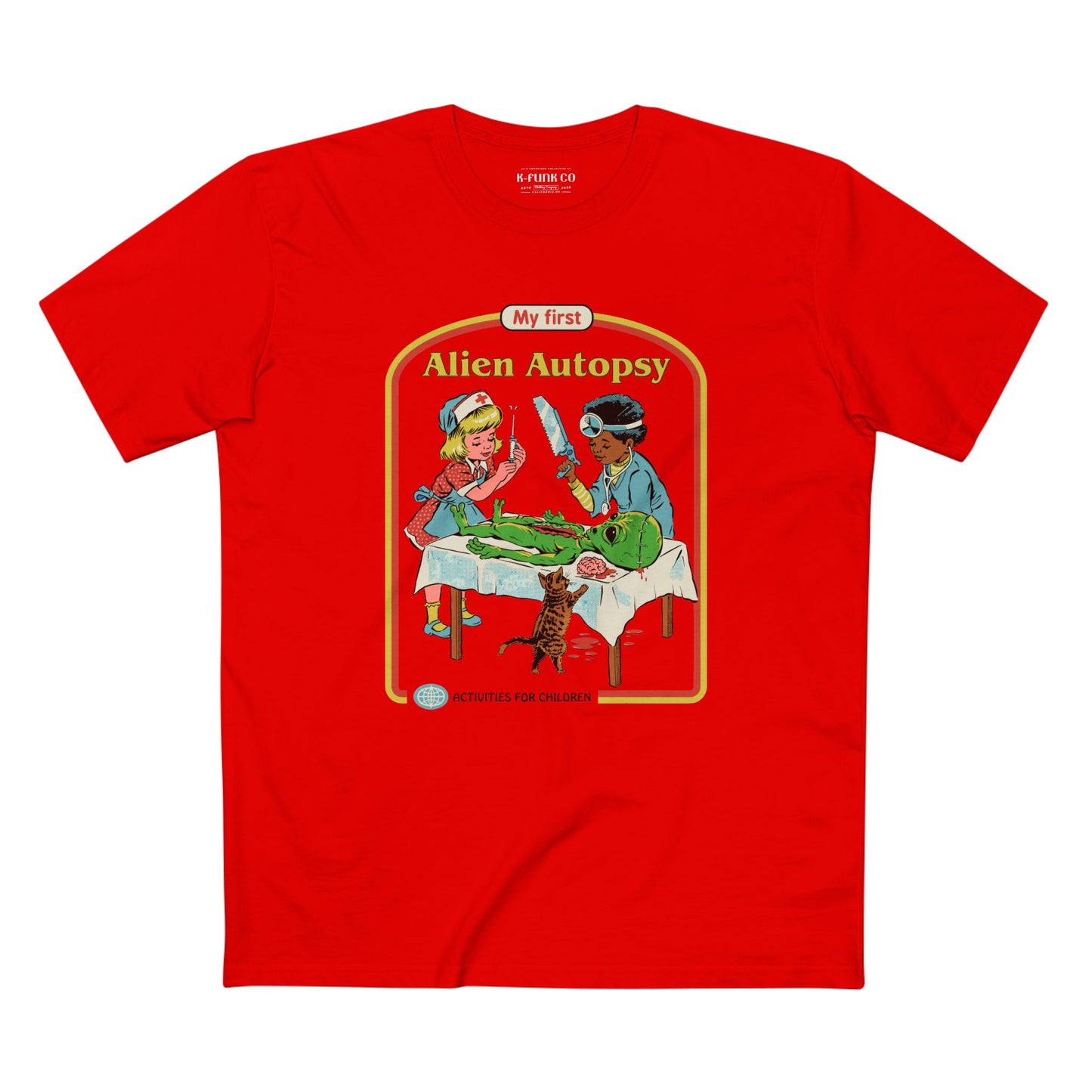 Alien Autopsy Graphic Tee — Nostalgic Film-Style Alien T-Shirt