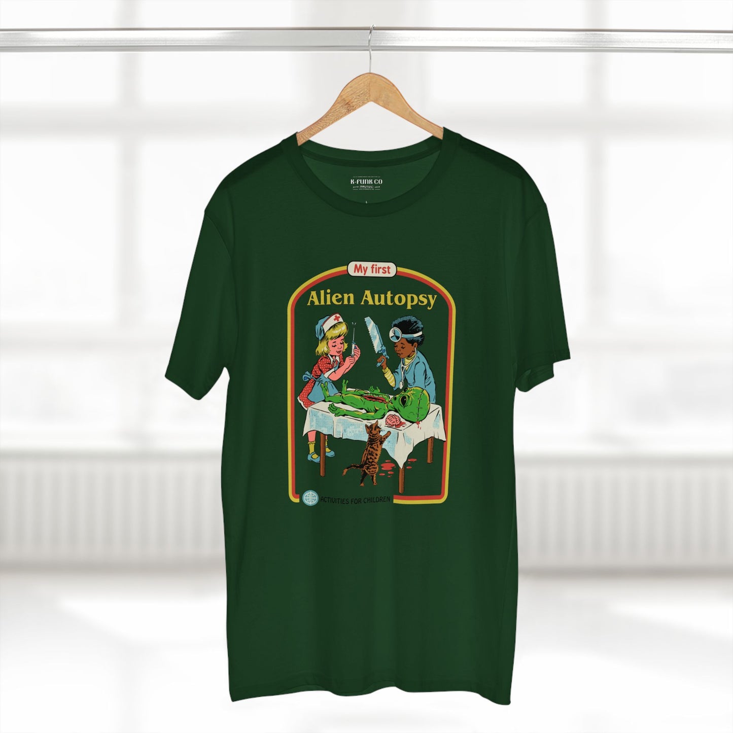 Alien Autopsy Graphic Tee — Nostalgic Film-Style Alien T-Shirt