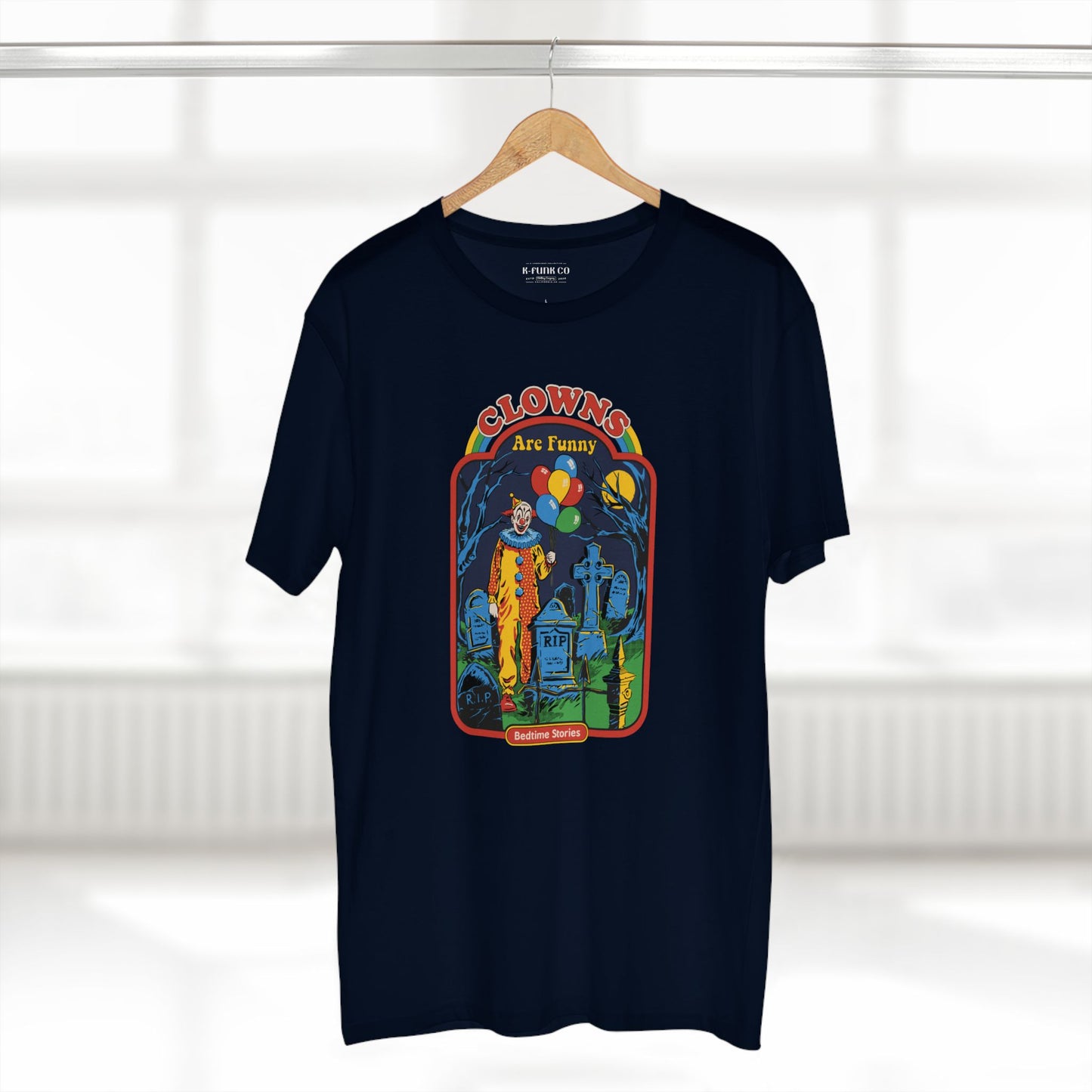 Retro Horror Clown Tee — Nostalgic 80s Film Graphic