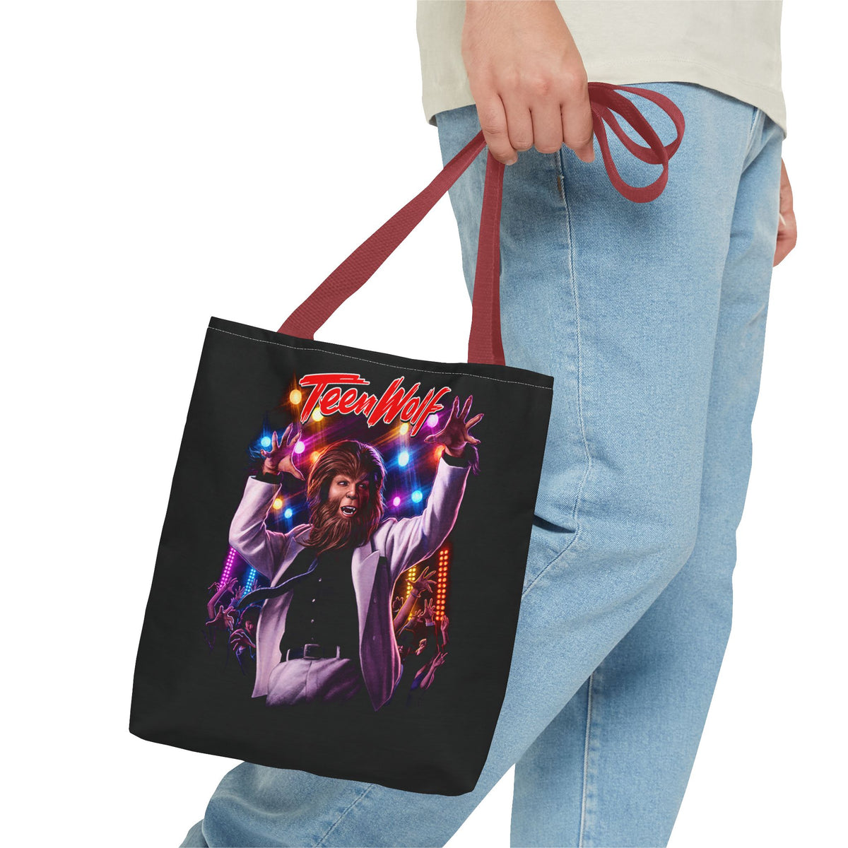 Teen Wolf 80s Werewolf Classic Movie Tote Bag