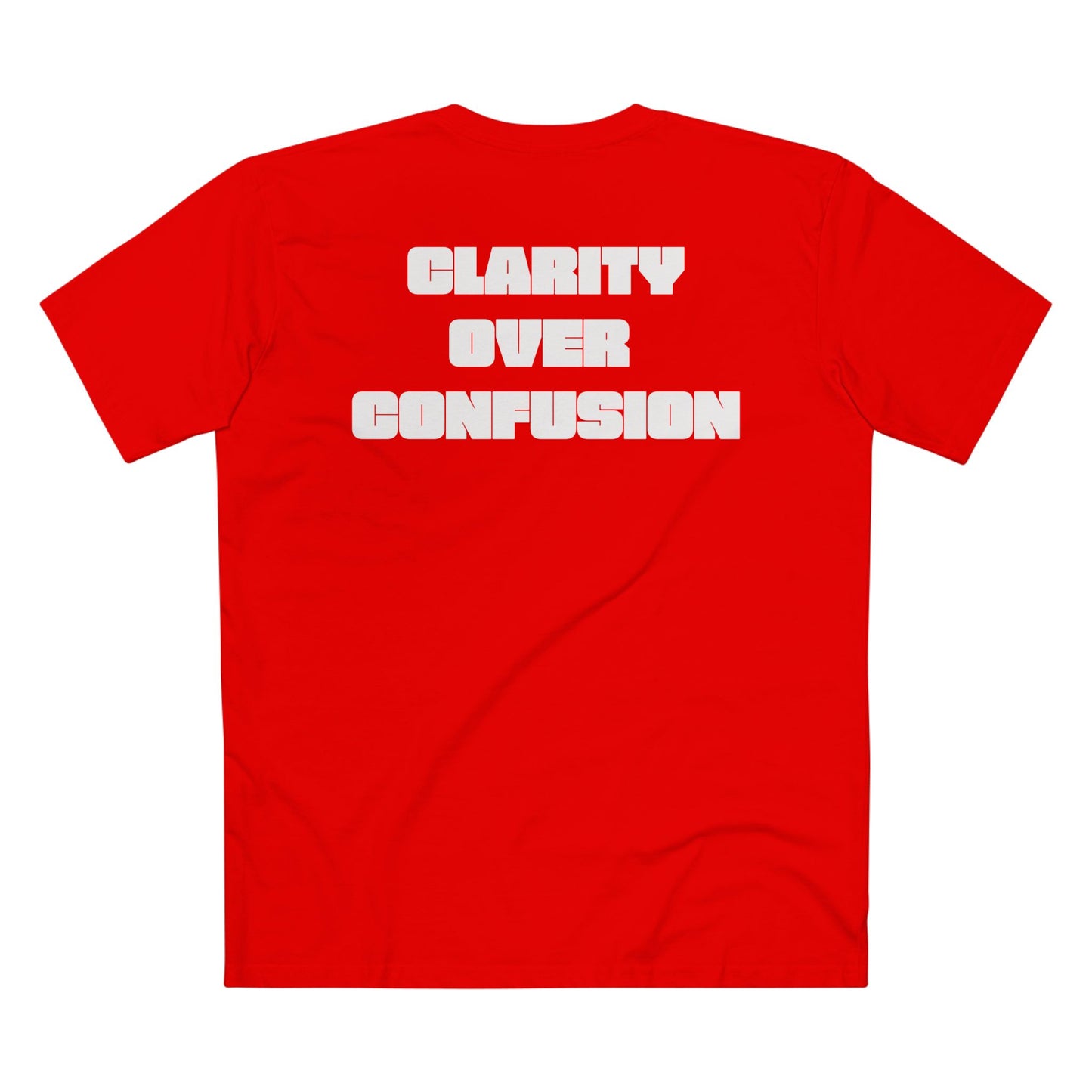 Clarify Over Confusion, Alignment Tee/White Font