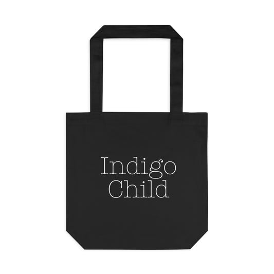 Indigo Child Cotton Tote Bag/ Black