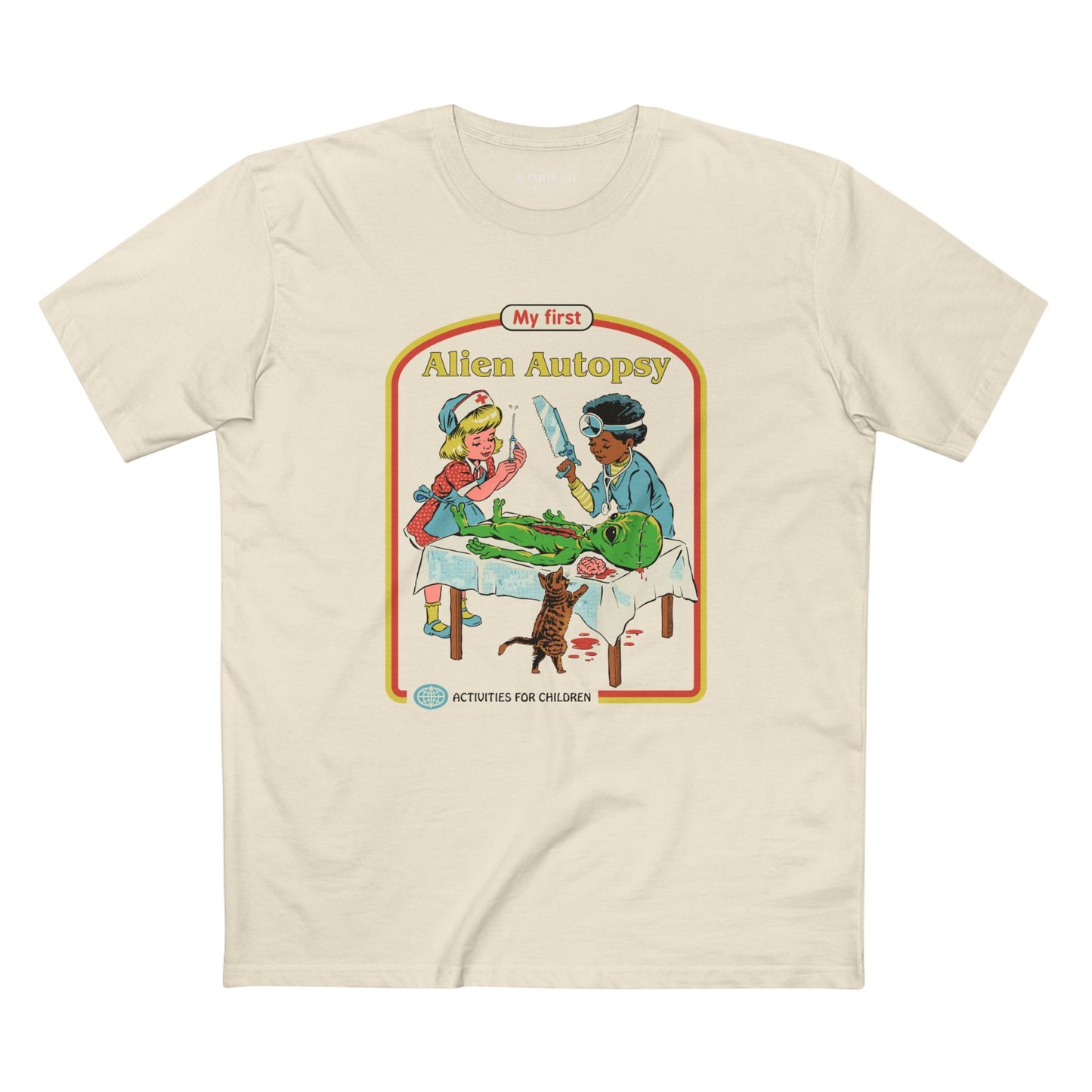 Alien Autopsy Graphic Tee — Nostalgic Film-Style Alien T-Shirt