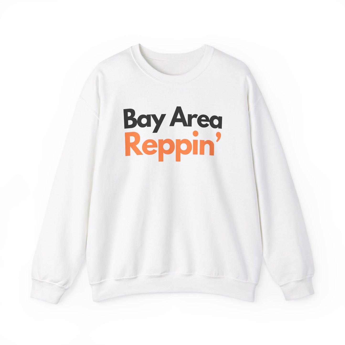 Unisex Bay Area Reppin Orange/Black Crewneck, Bay Area Crewneck Sweatshirt, The Bay Area, Crewnecks and Hoodies