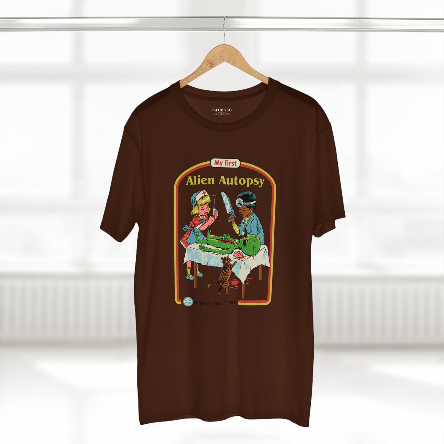 Alien Autopsy Graphic Tee — Nostalgic Film-Style Alien T-Shirt