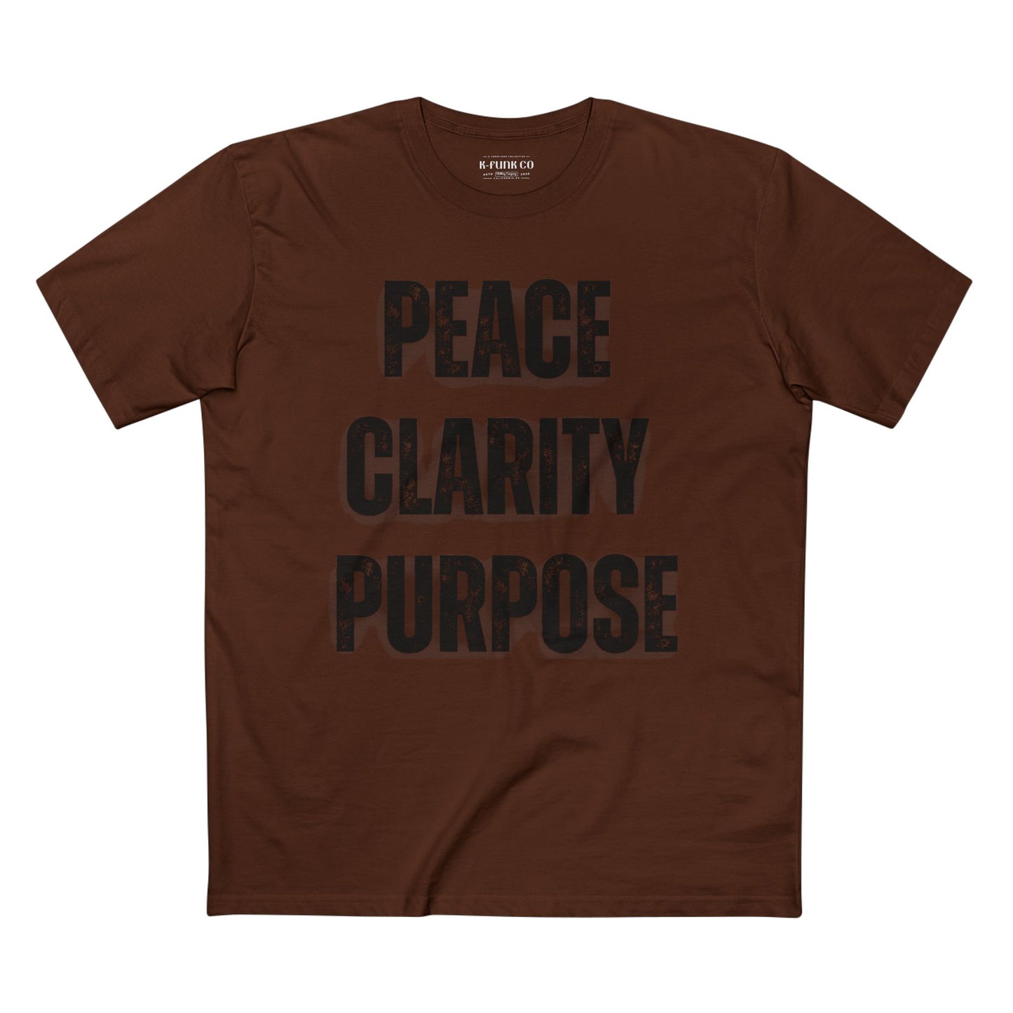 Peace Clarity Purpose/Black Tee