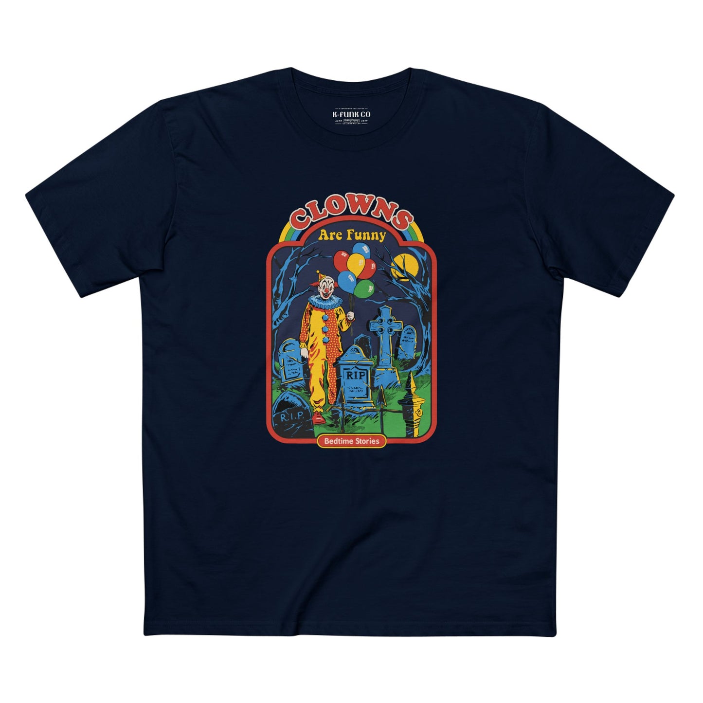 Retro Horror Clown Tee — Nostalgic 80s Film Graphic