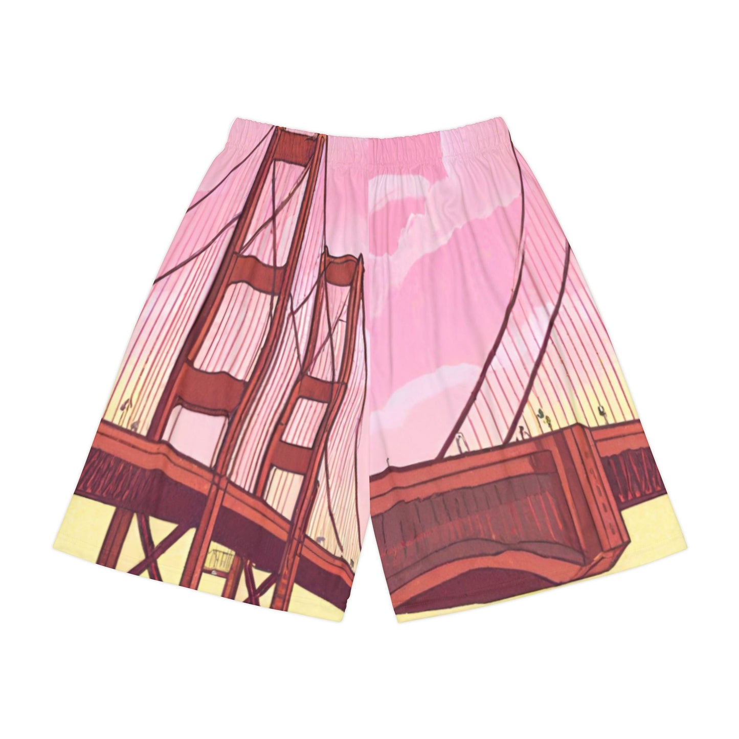 All Over Golden Gate Bridge Mens Sports Shorts (AOP)