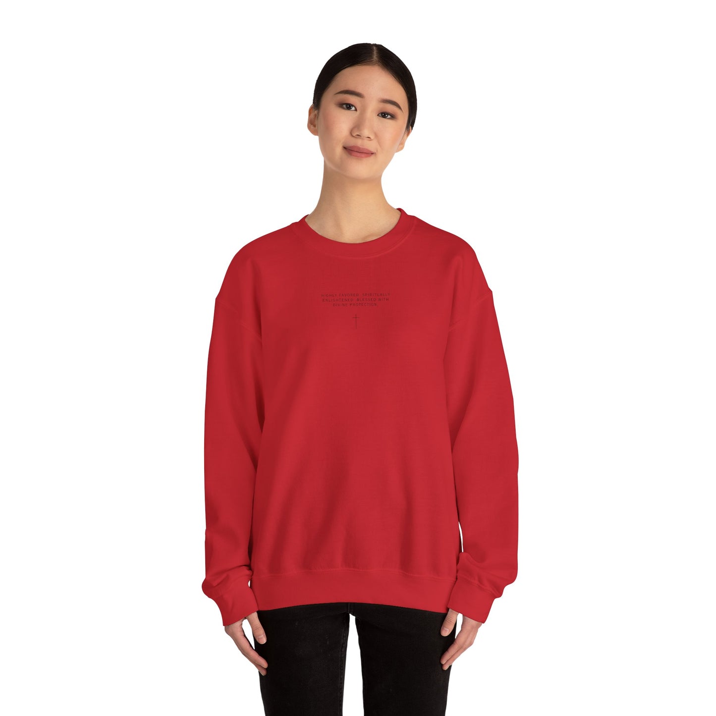 Chosen One/Black Unisex Heavy Blend™ Crewneck Sweatshirt