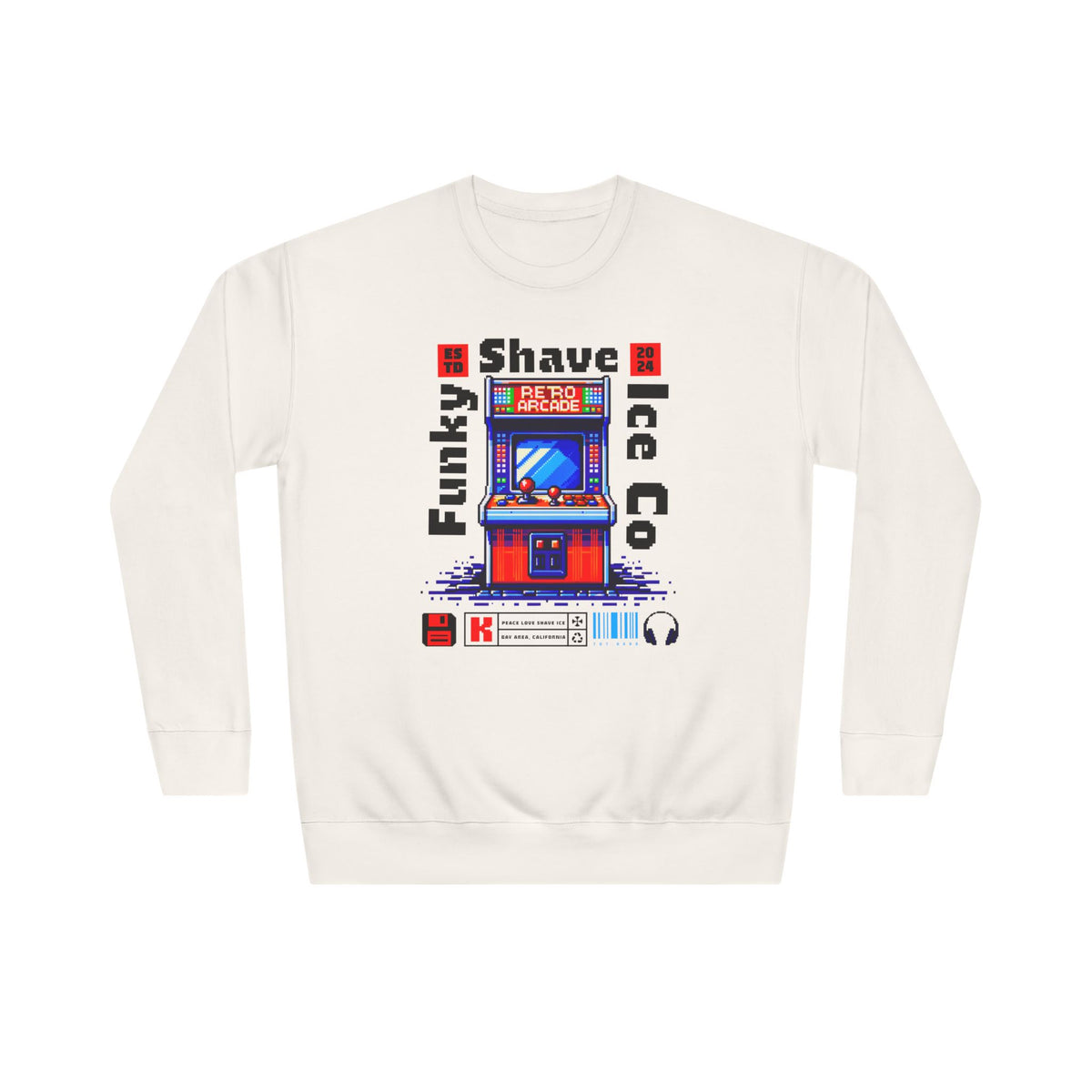 Funky Arcade Machine Graphic Sweatshirt
