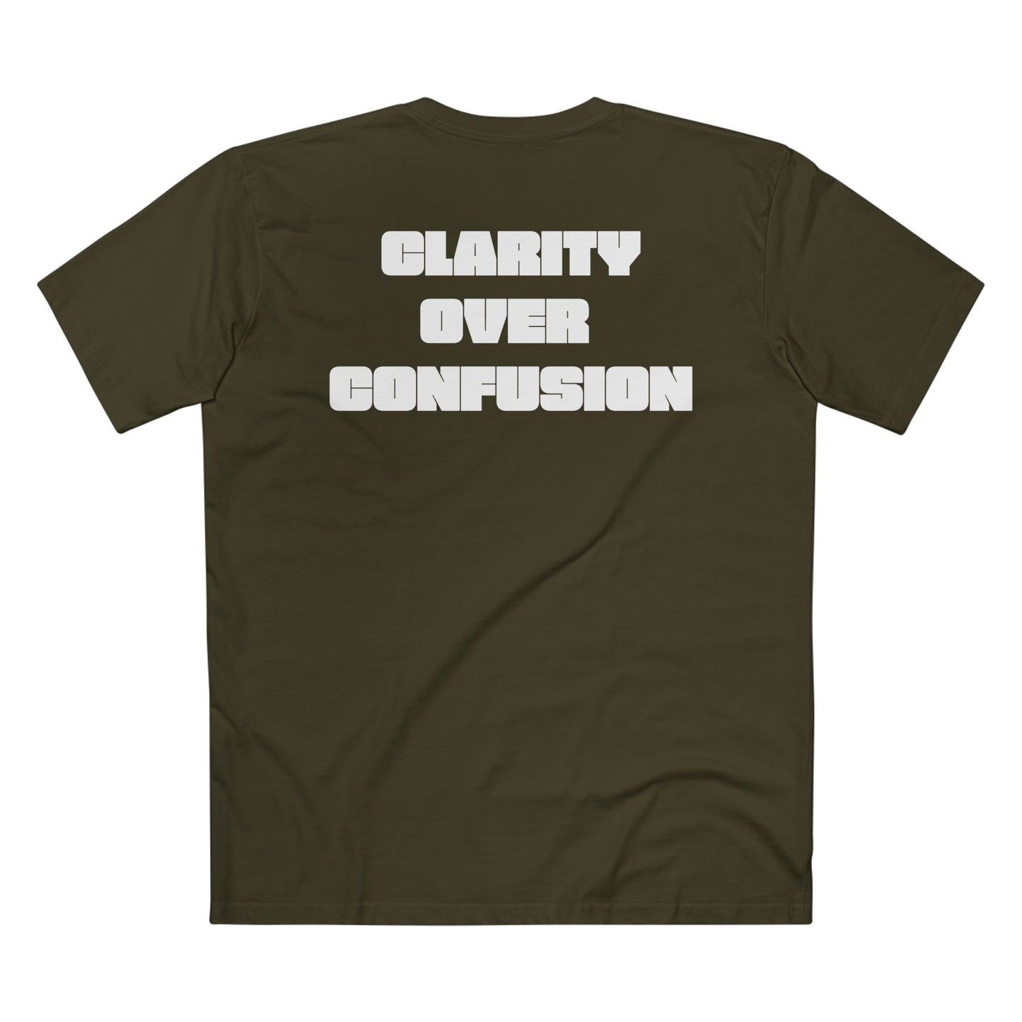 Clarify Over Confusion, Alignment Tee/White Font
