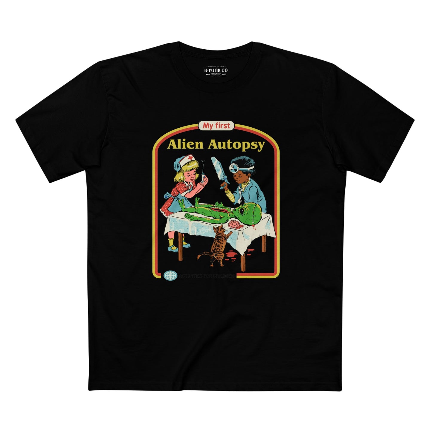 Alien Autopsy Graphic Tee — Nostalgic Film-Style Alien T-Shirt