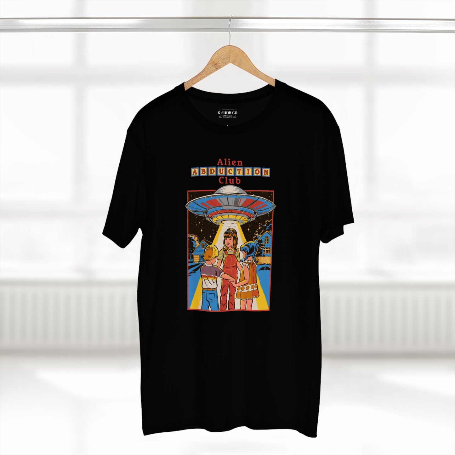 Alien Abduction Club Tee, Alien T-shirt, Retro Horror Graphic T-Shirt