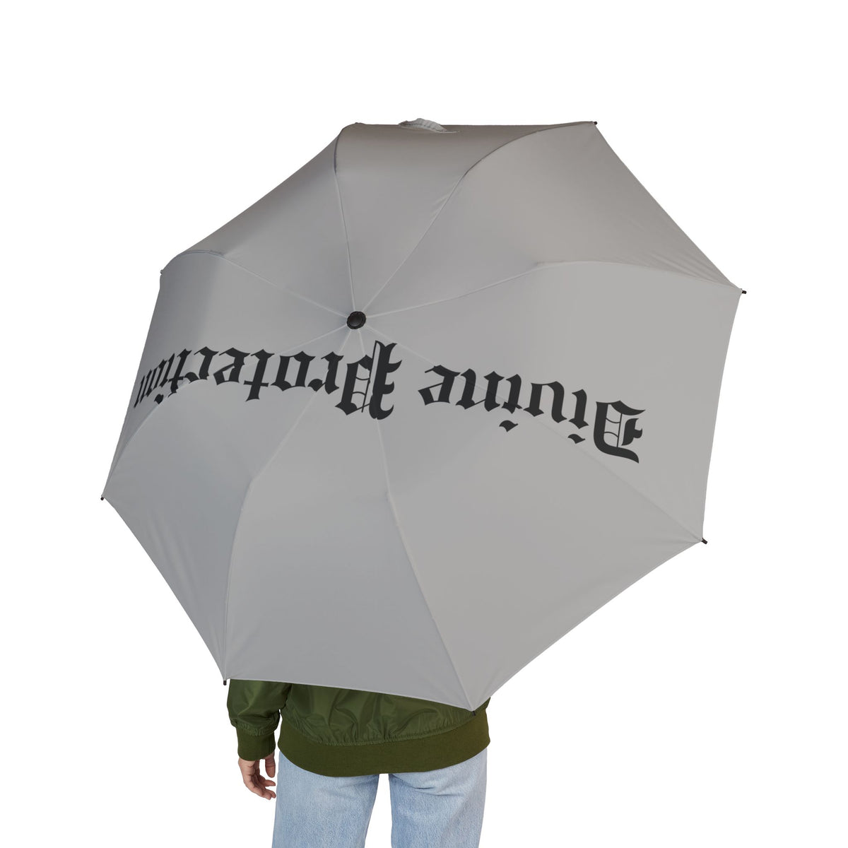 Divine Protection Semi-Automatic Foldable Umbrella