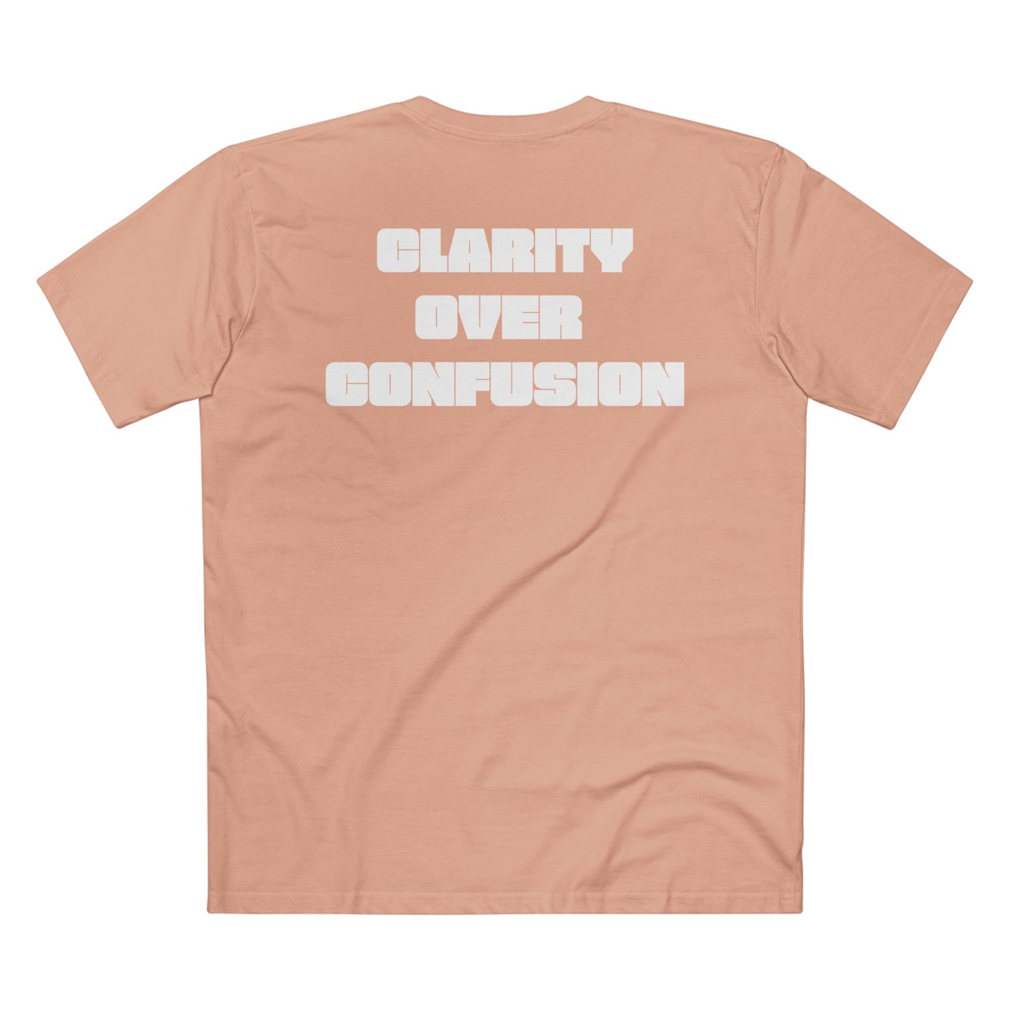 Clarify Over Confusion, Alignment Tee/White Font