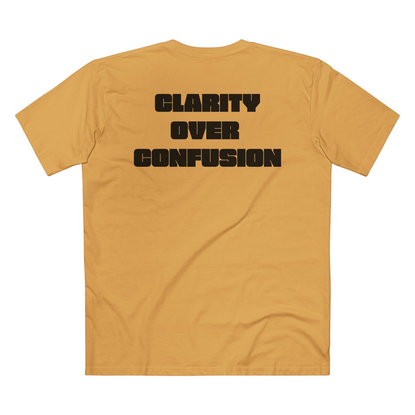 Clarity Over Confusion, Alignment Tee/Black Text