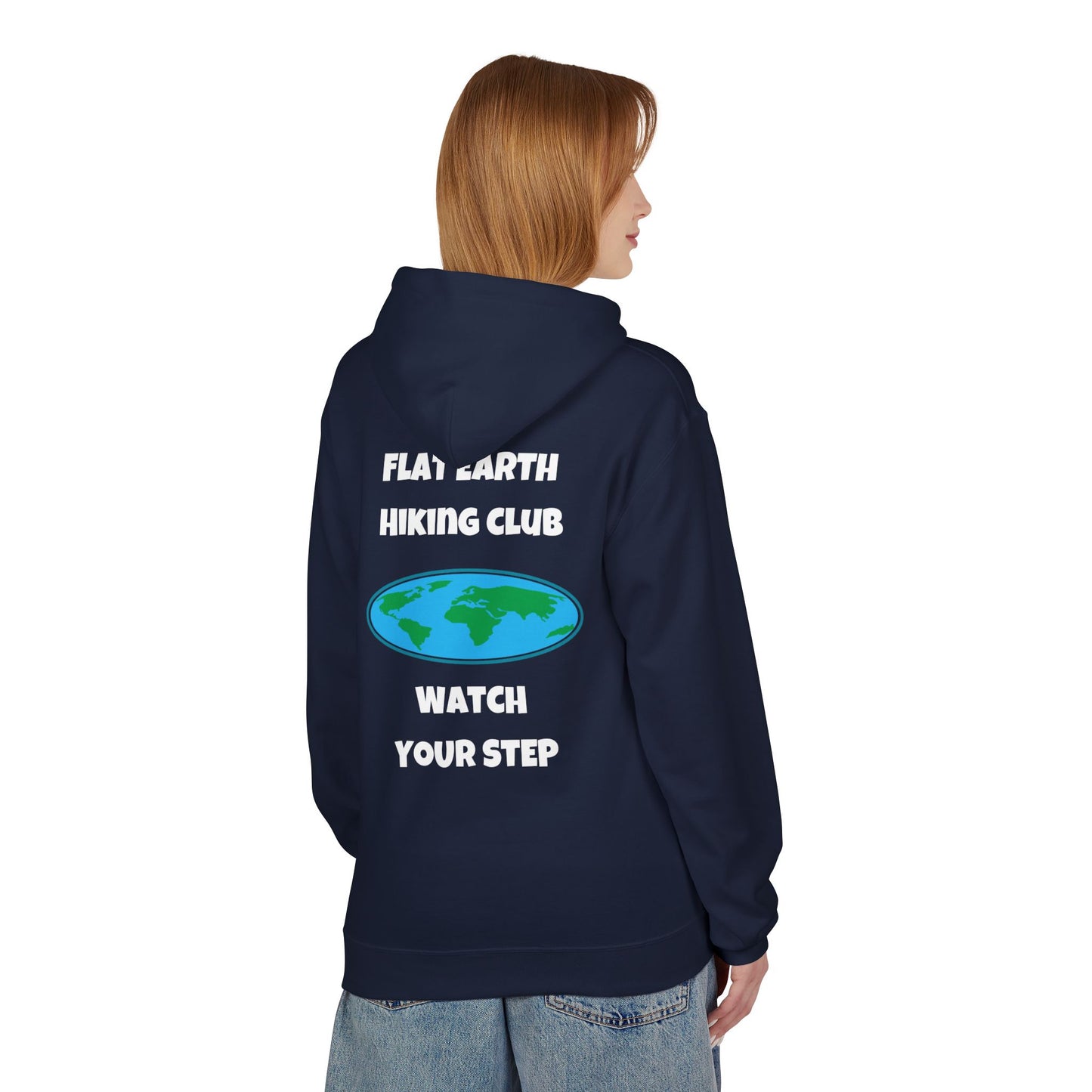 Hoodie Flat Earth Hiking Club Design