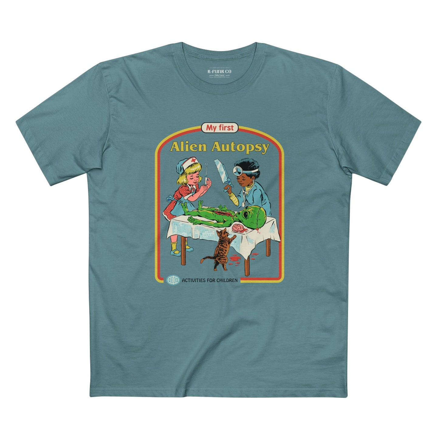 Alien Autopsy Graphic Tee — Nostalgic Film-Style Alien T-Shirt