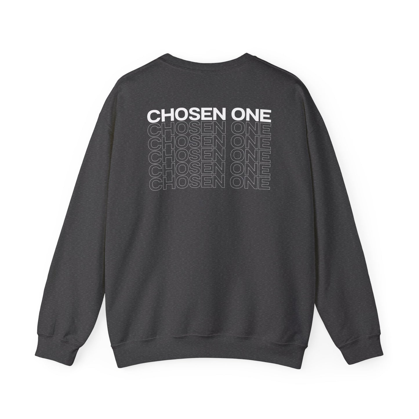 Chosen One/White Unisex Heavy Blend™ Crewneck Sweatshirt