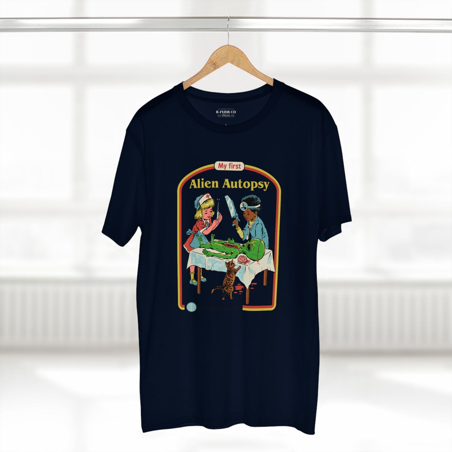 Alien Autopsy Graphic Tee — Nostalgic Film-Style Alien T-Shirt