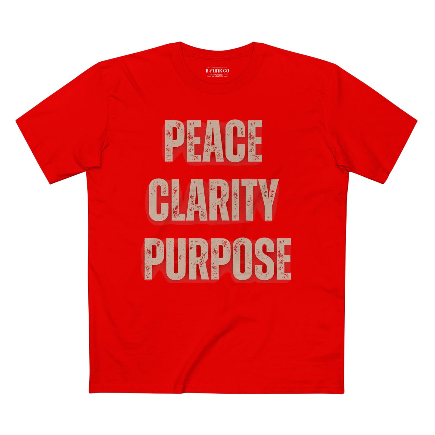 Peace Clarity Purpose Tee/Tan