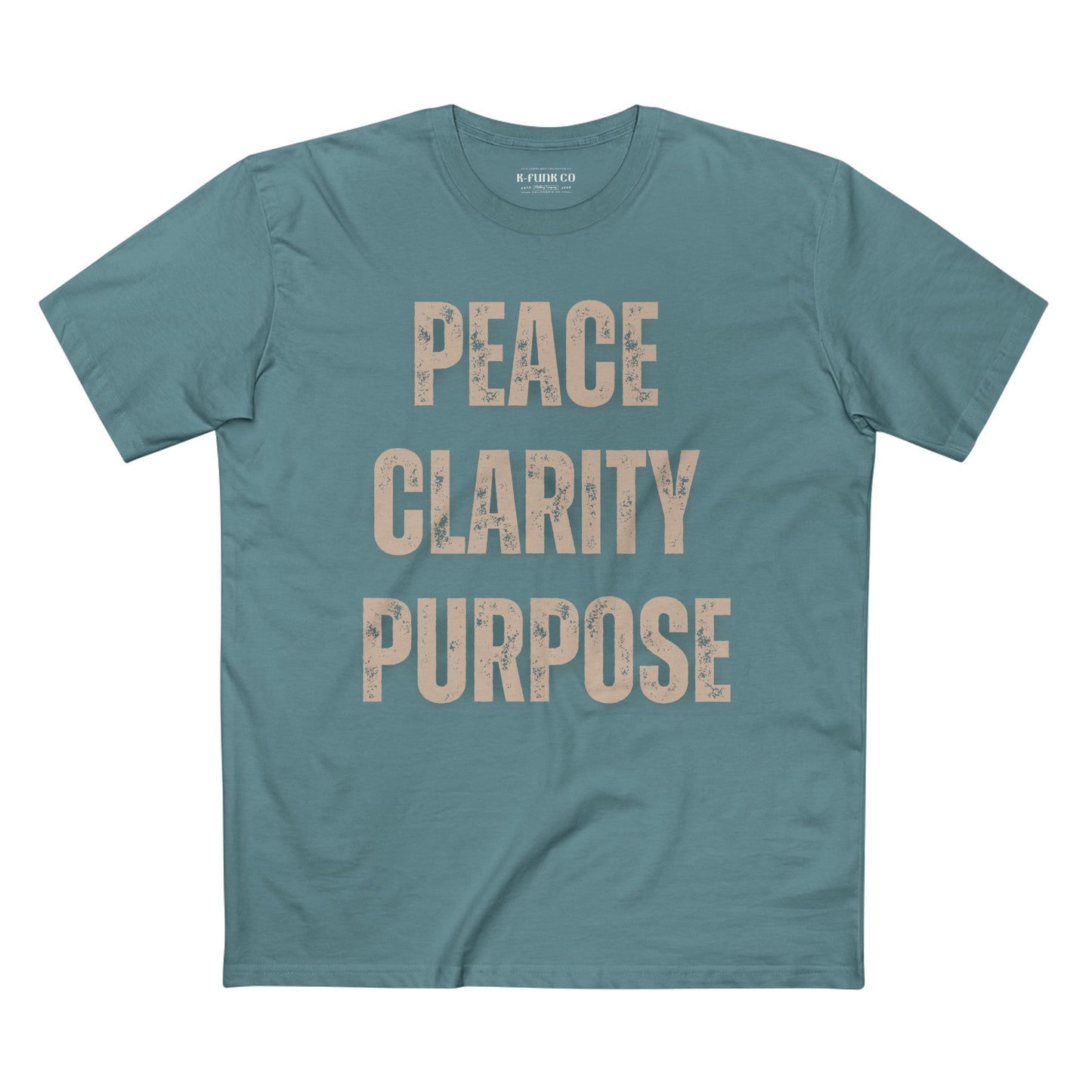 Peace Clarity Purpose Tee/Tan