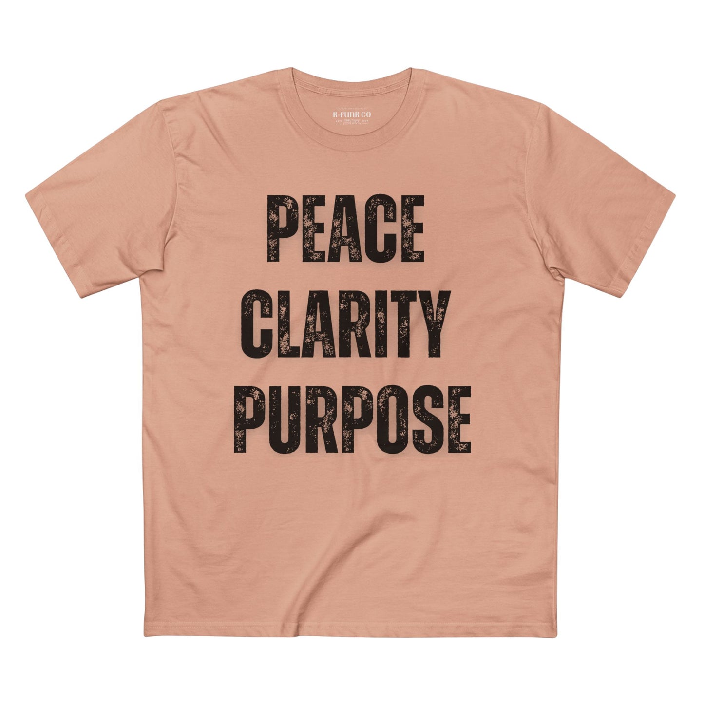 Peace Clarity Purpose/Black Tee