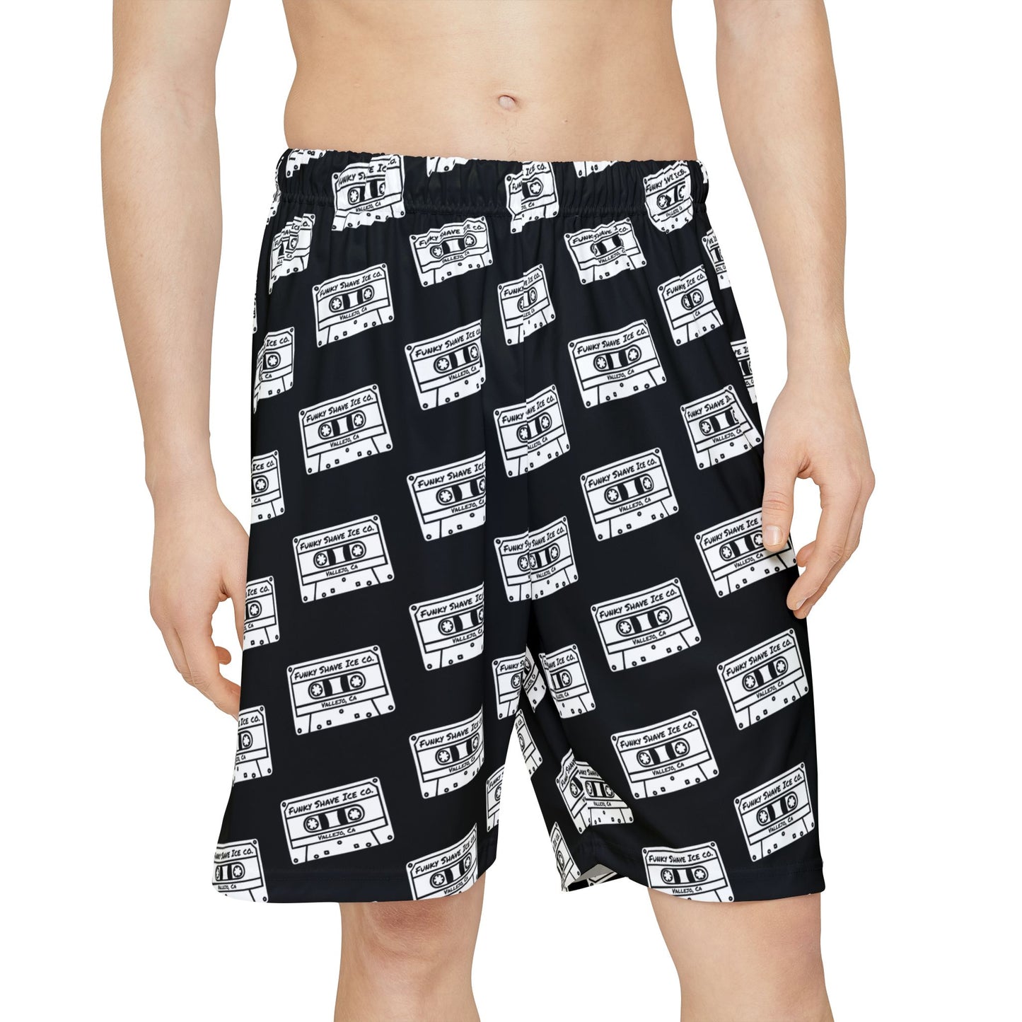 All Over Print Funky Shave Ice Co Men\s Sports Shorts (AOP)