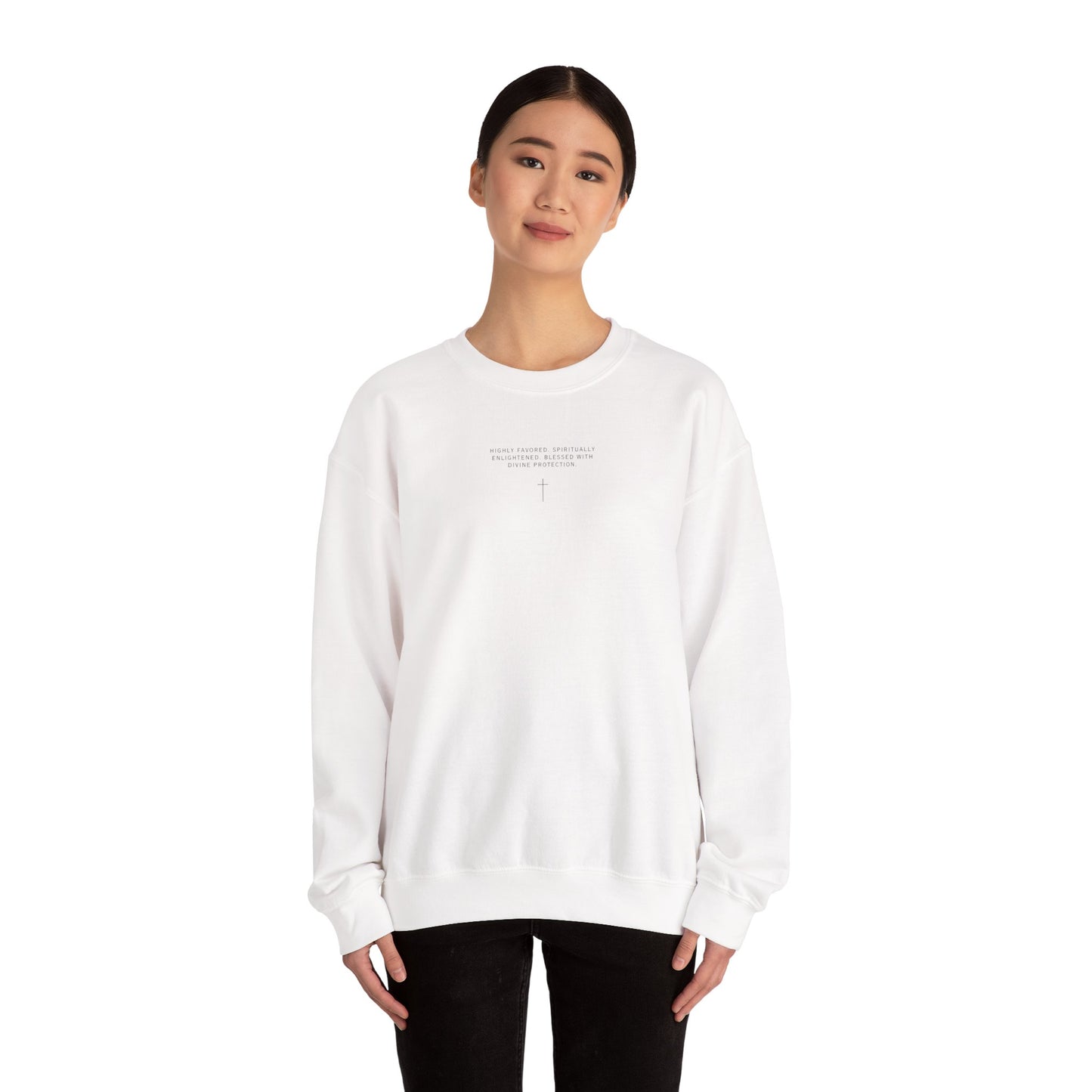 Chosen One/Black Unisex Heavy Blend™ Crewneck Sweatshirt