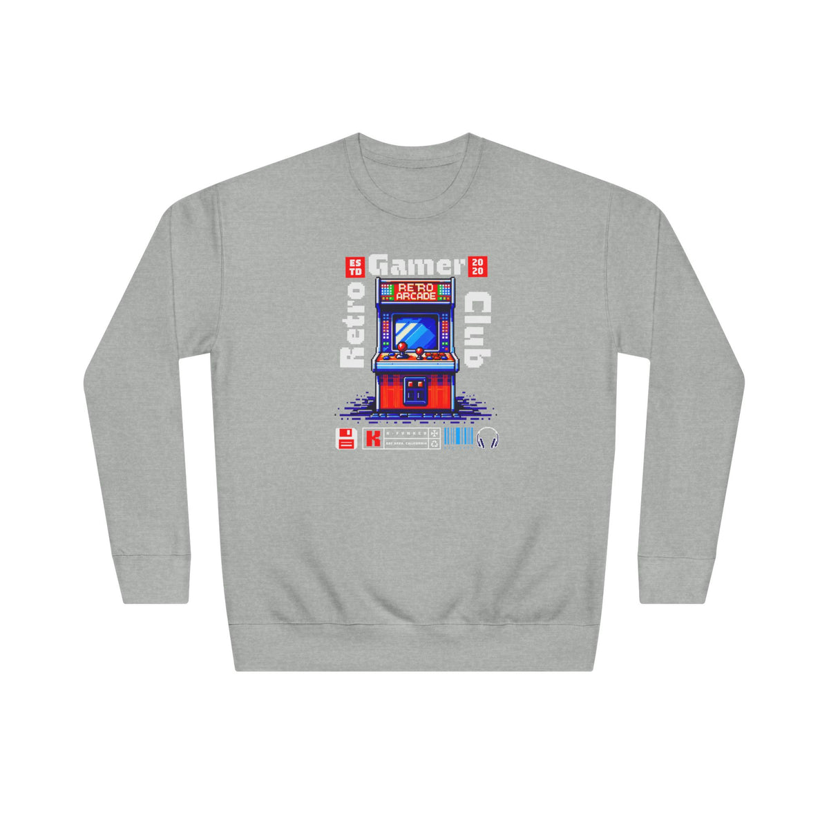 Retro Arcade Cabinet Sweatshirt | Pixel Gaming Design