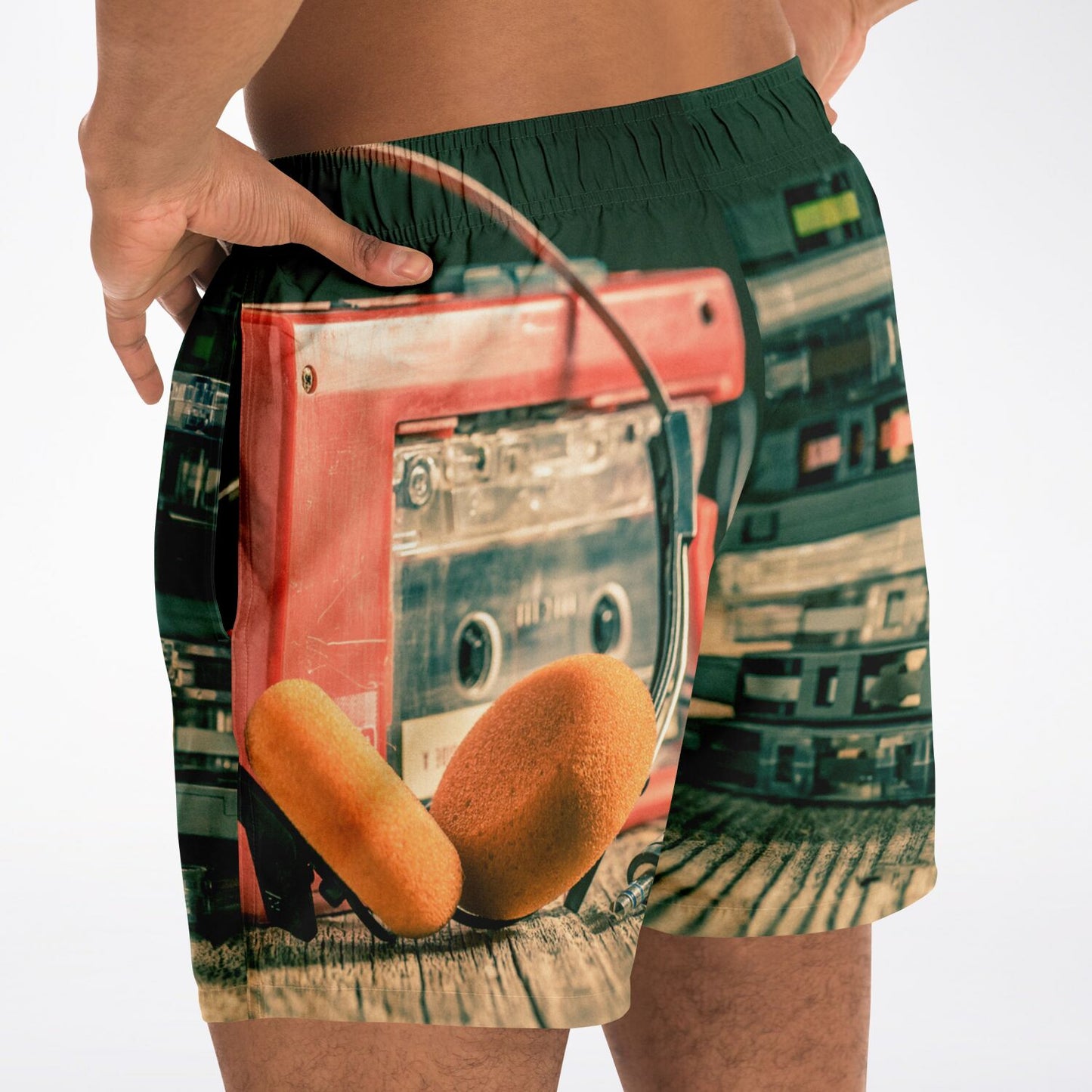 Cassette Player Beach Shorts AOP