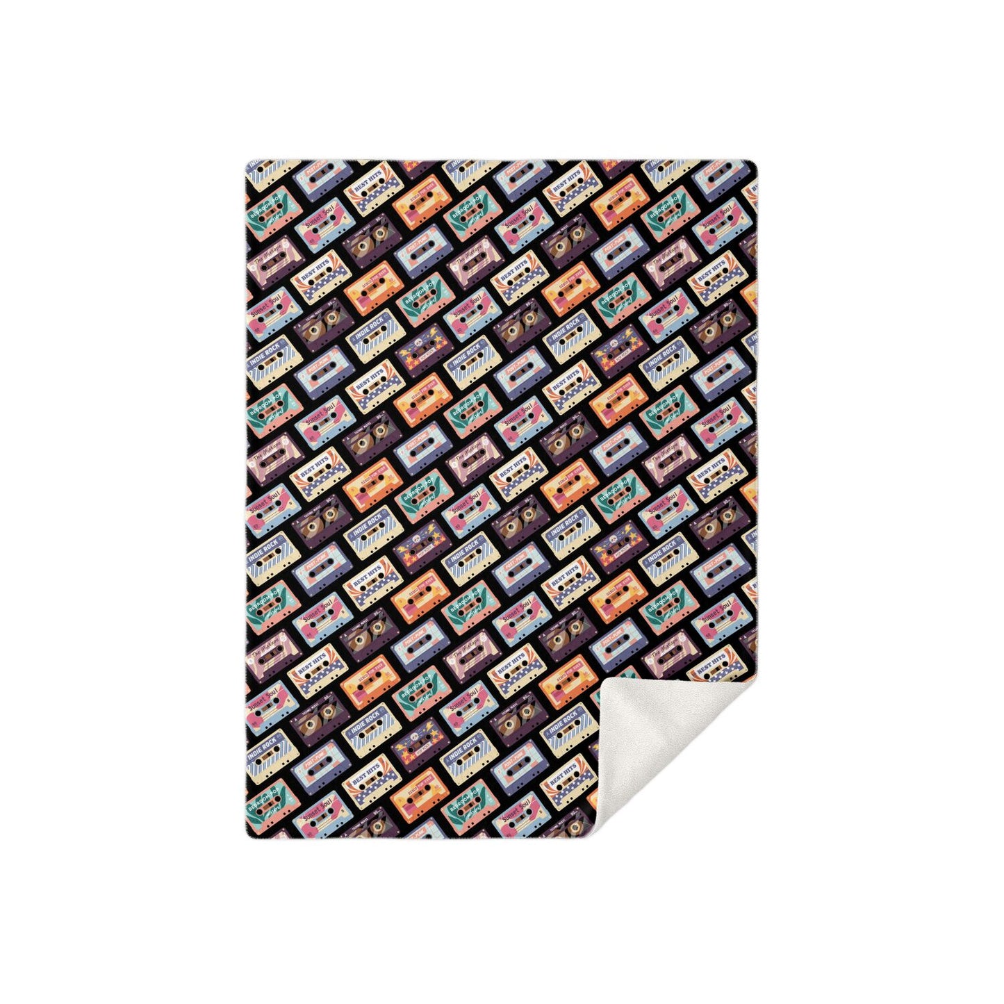 Cassettes Premium Microfleece Blanket - AOP