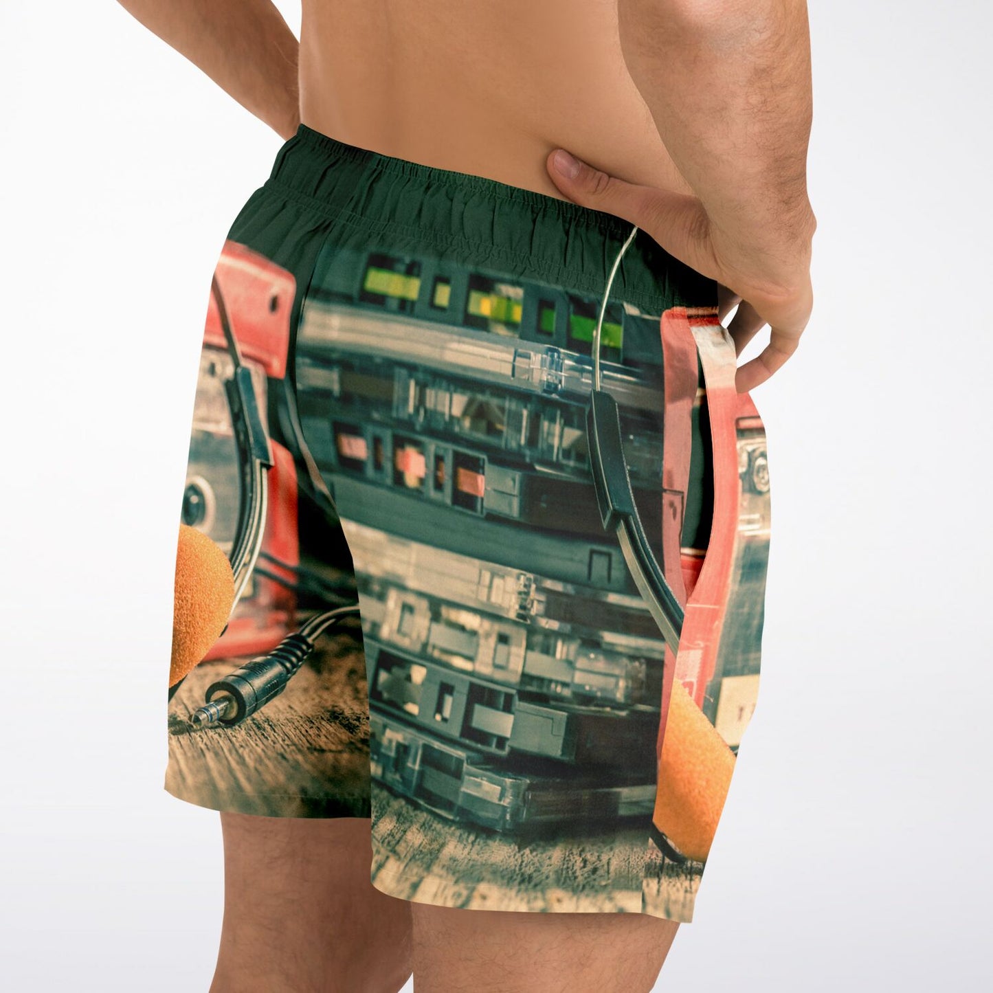 Cassette Player Beach Shorts AOP