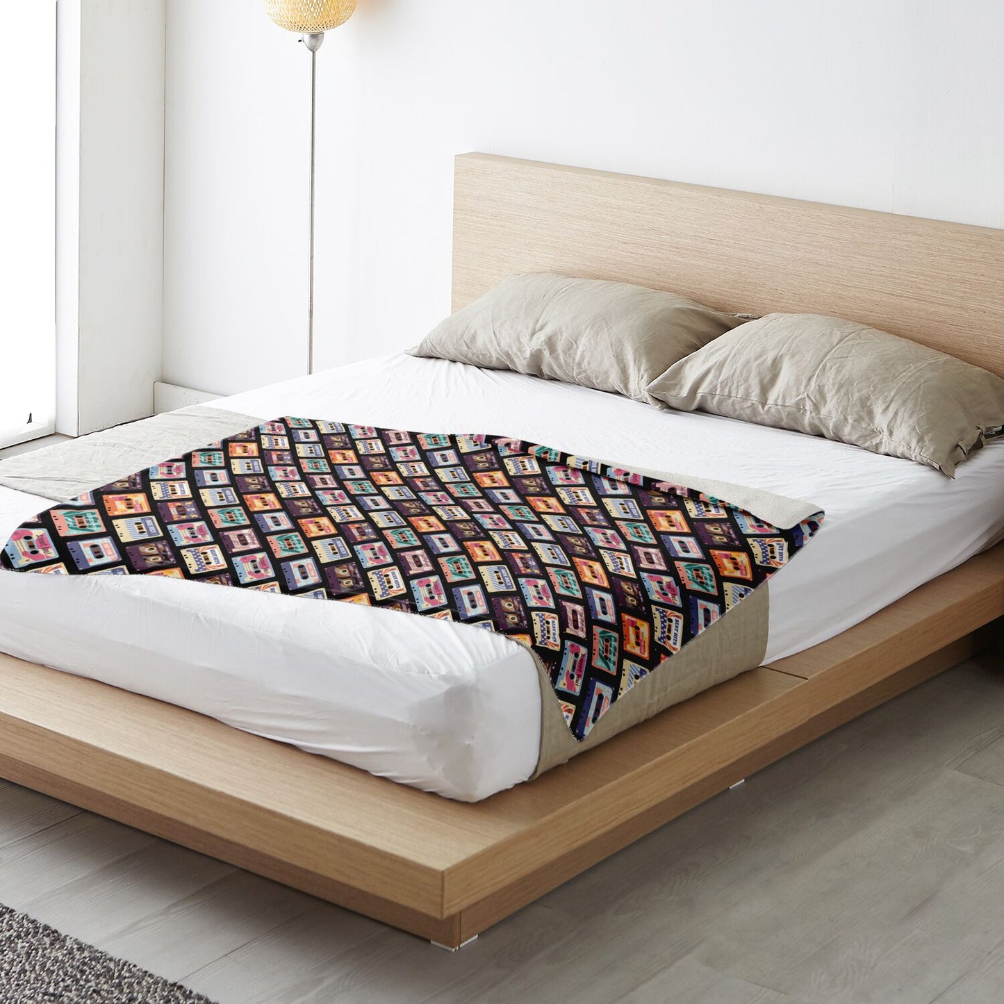 Cassettes Premium Microfleece Blanket - AOP