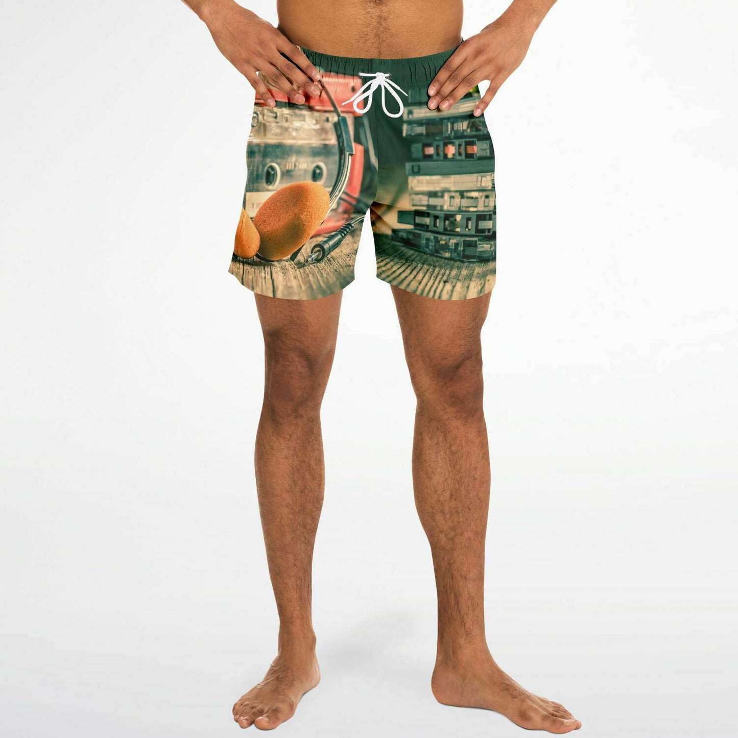 Cassette Player Beach Shorts AOP