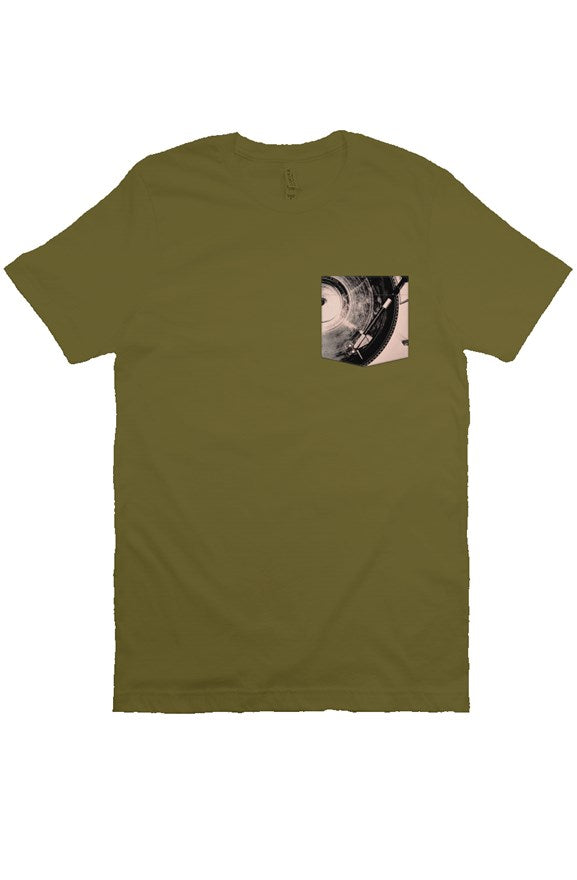 Turntable Pocket T-Shirt-Army
