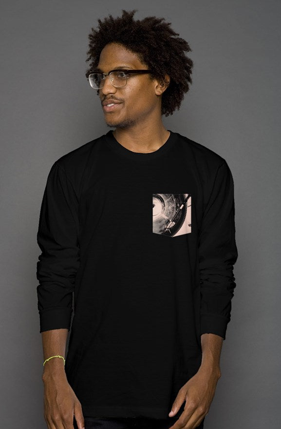  Turntable Pocket Long Sleeves-Black