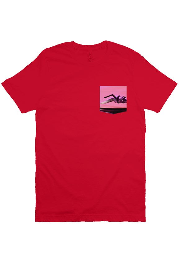 Stylus Pocket T-Shirt-Red