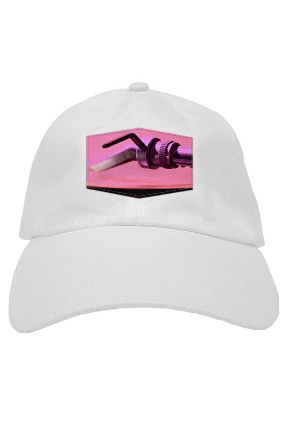 DJ Stylus Soft Baseball Caps-White