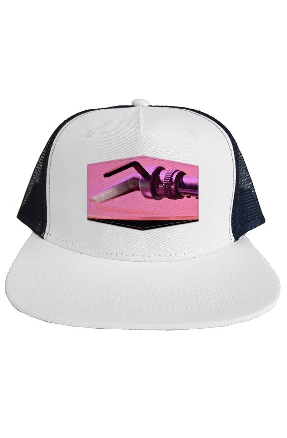 DJ Stylus Trucker Mesh Hat-White/Black