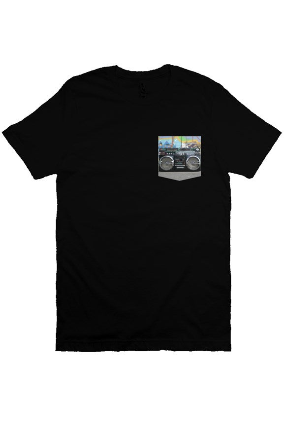 K-Funk Co. Boombox Premium Pocket Tee-Black