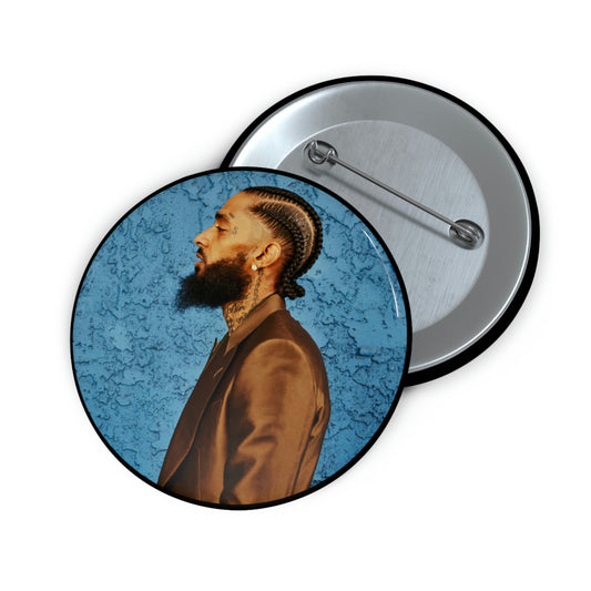 Nipsey Pin Buttons