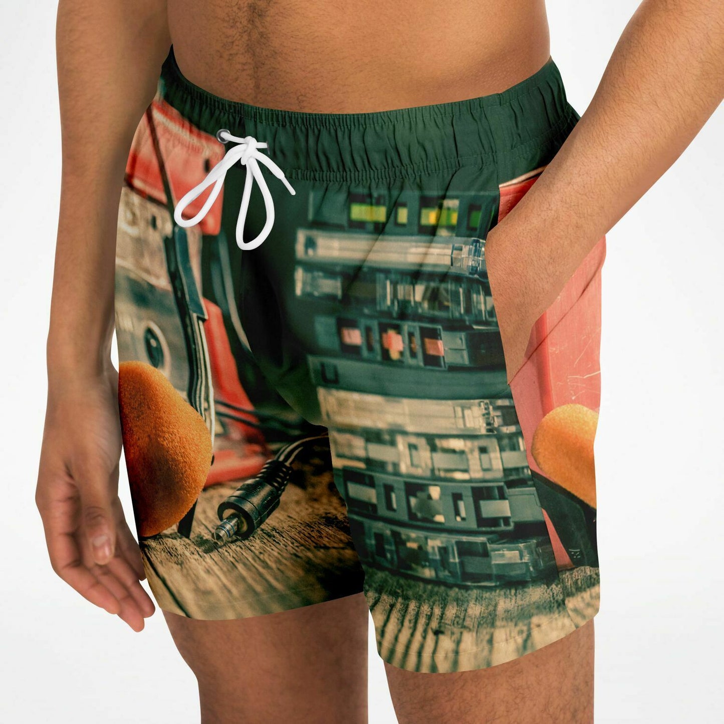 Cassette Player Beach Shorts AOP