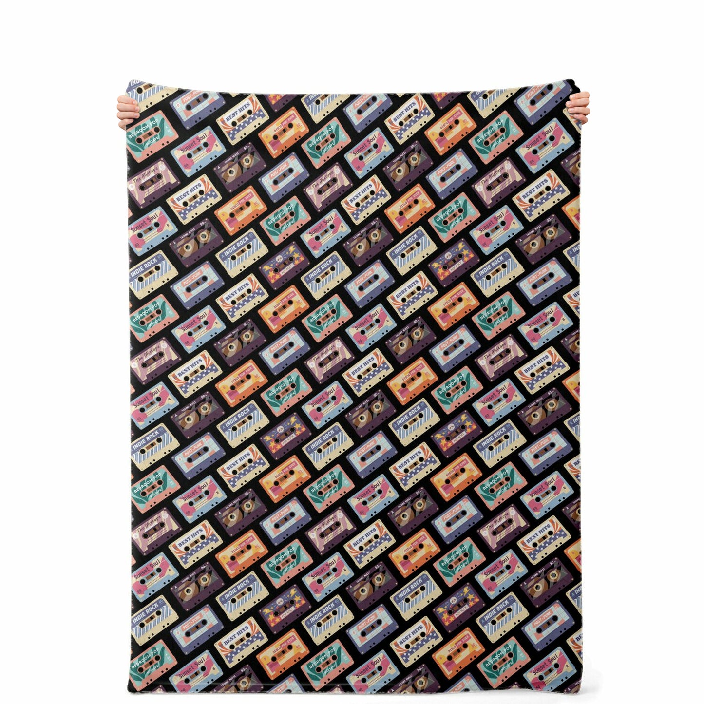 Cassettes Premium Microfleece Blanket - AOP
