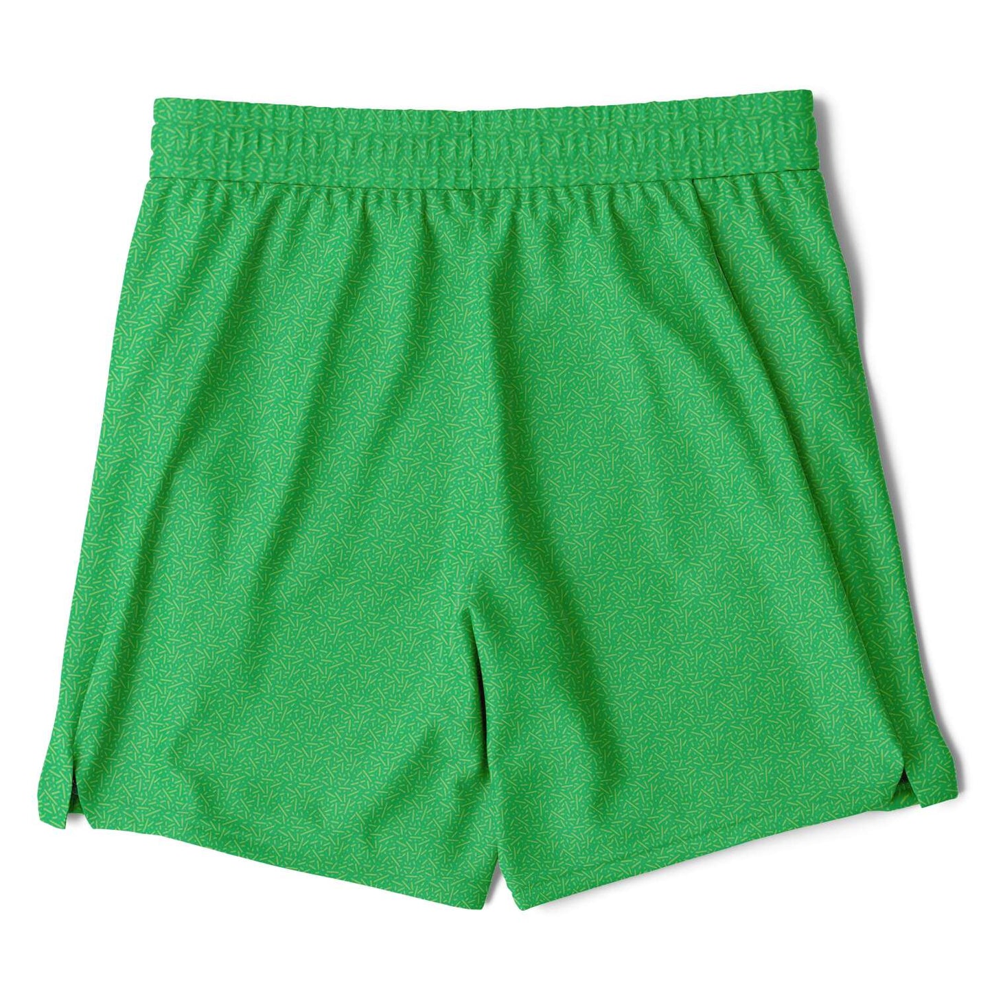 K-Funk Co. Green\Yellow Since Infinity Men's 2-in-1 Shorts - AOP