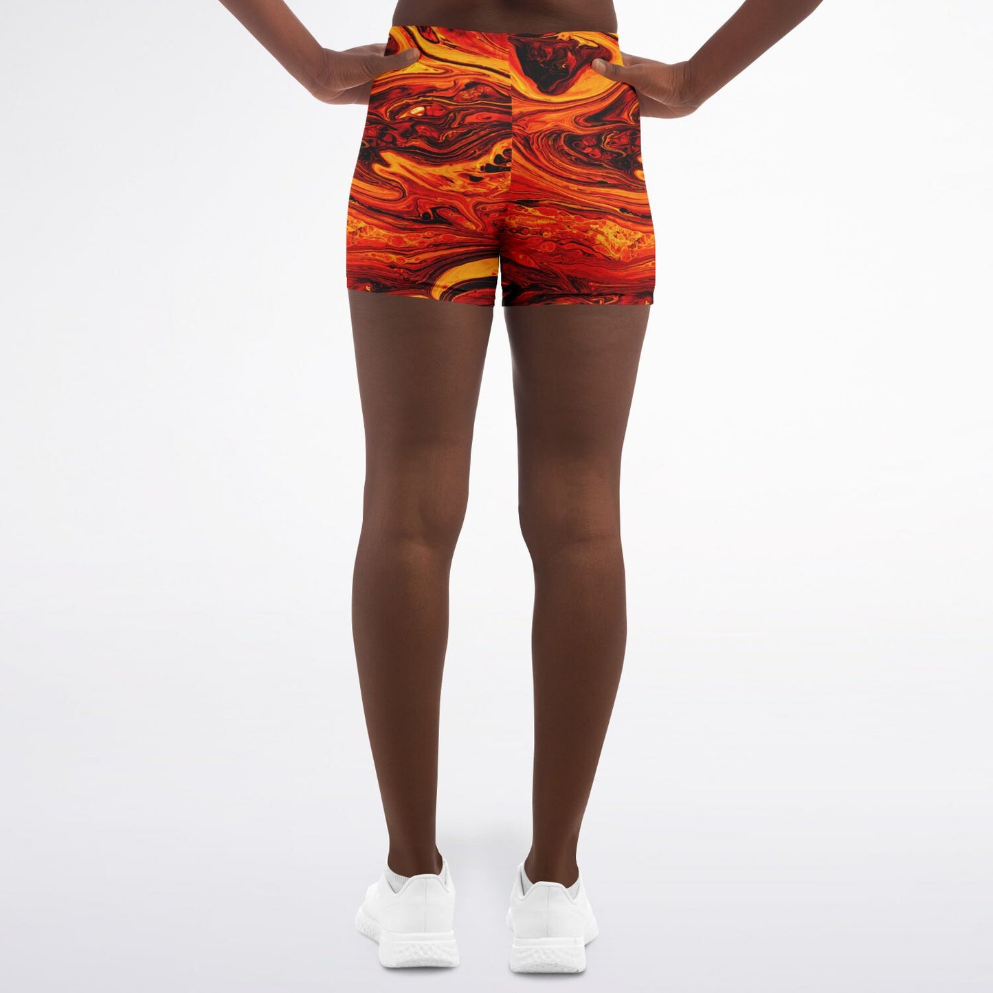 Lava Flow Legging Shorts - AOP